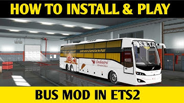 How to Install Bus mod in Euro Truck Simulator 2 | ETS2 Bus Install Full Tutorial