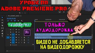 Видео не добавляется на видеодорожку[таймлайн](Только аудиодорожка) | Уроки по Adobe Premiere Pro