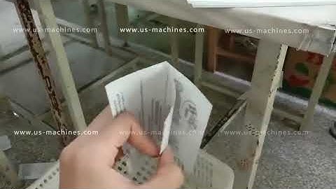 High speed manual leaflet sheet folding machine automatic paper sheet folding machine running video