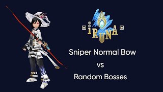 Iruna Online - Sniper Normal Bow vs Random Bosses Part 1