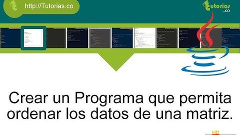 arrays -- java(ordenar los datos de una matriz)