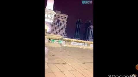 لحظة توافق الرعد مع تلاوة الشيخ (ياسر الدوسري ) لاسم الله