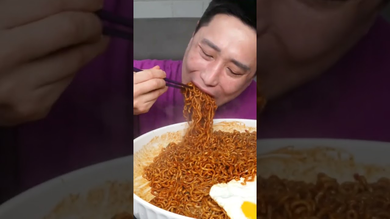 ASMR SPICY NOODLES EATING SOUND