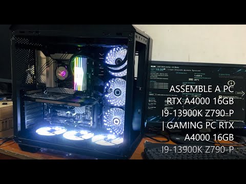 RTX A4000 PC BUILD I9 13Th Gen | ASSEMBLE A PC RTX A4000 16GB I9-13900K Z790-P |  PNY RTX A4000 16GB