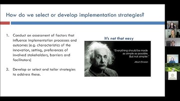 Developing and Tailoring Implementation Strategies