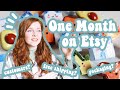 ONE MONTH ON ETSY | My Experience of Selling on Etsy for One Month, Your Questions Answered and Tips