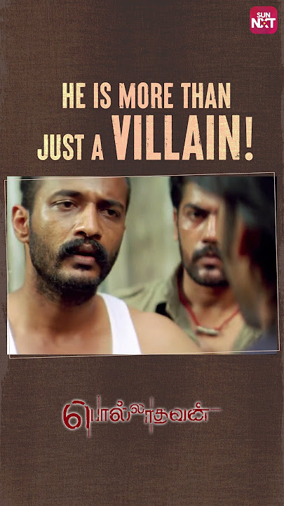 Villan-na ippdi irukanum! | #polladhavan #dhanush #santhanam #karunas #sunnxt #shorts
