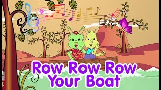 Video thumbnail of "Row Row Row Your Boat | Nursery Rhyme | Lagu Anak Channel"