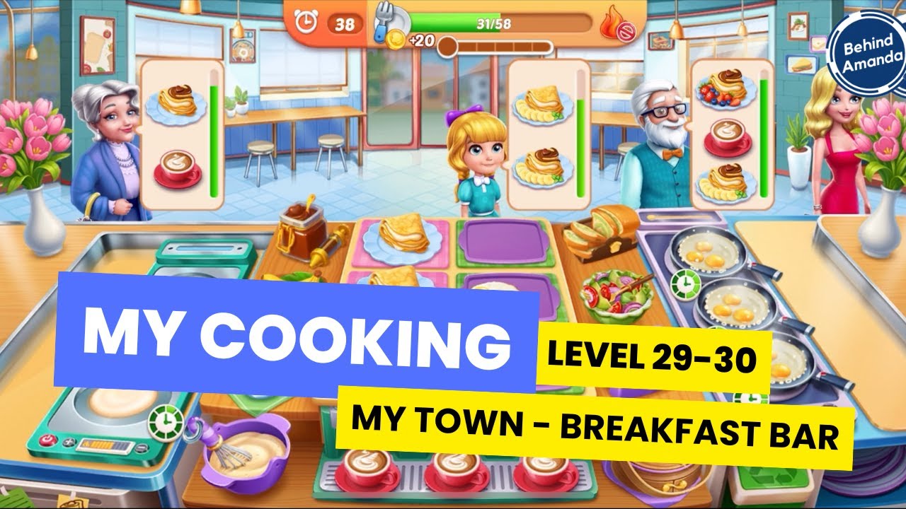 MY COOKING | MY TOWN - BREAKFAST BAR LEVEL 29-30 WALKTHROUGH INDONESIA