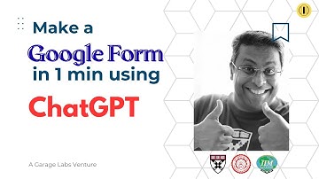 Make Google Form with ChatGPT in under 1 min!! 100x productivity