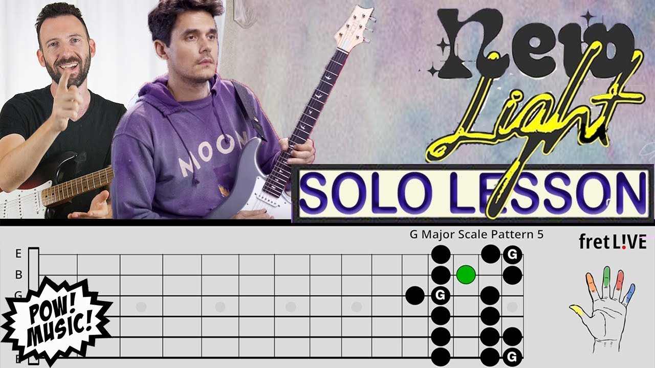 John Mayer “New - GUITAR SOLO - Lesson & Analysis w/ fretLIVE (how to play/tutorial) - YouTube
