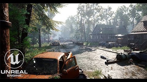 UE4 Post-apocalyptic town walkaround