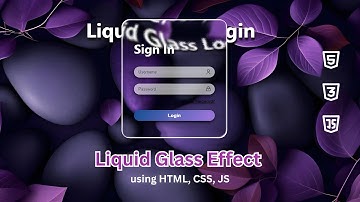 Build a Stunning Apple Style Login Form ✨ | GSAP + Liquid Glass Effect | HTML CSS JS