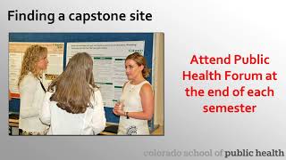How to prepare for your capstone and find a host site