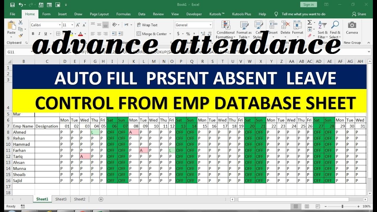 tour manager advance sheet