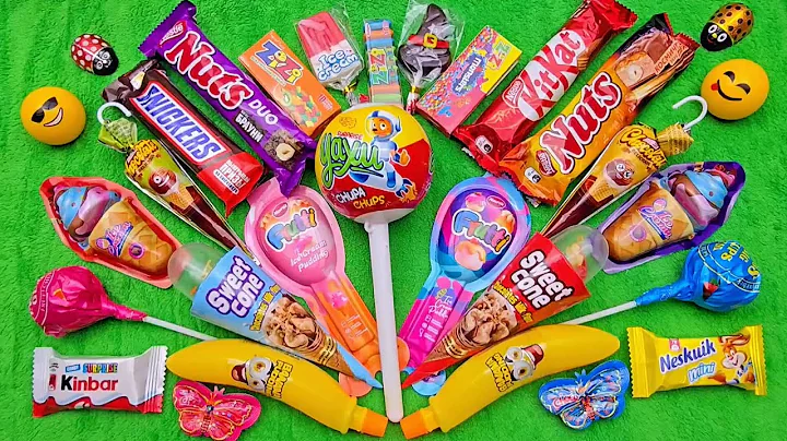 Top 5 Satisfying Video ASMR Lollipops Chocolate and Gummy Candy Unboxing Video Most Popular Candy.