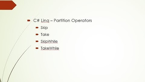 Part 4 - C# Tutorials (Linq)
