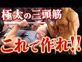 【これでデカくなる】極太の”三頭筋”はこの種目で作れ!!【ナロープレス徹底解説】
