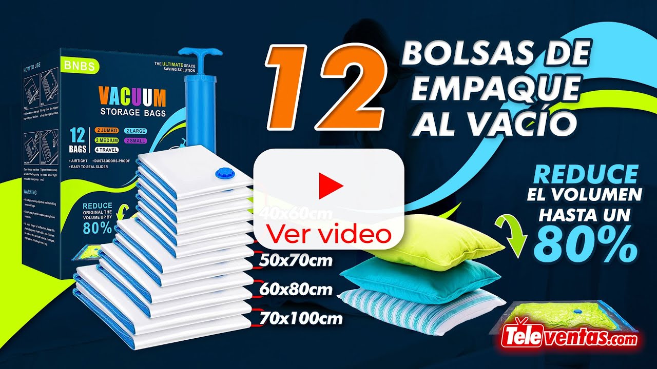 SUPFOO Paquete de 20 bolsas de almacenamiento al vacío ahorradoras de  espacio con bomba eléctrica (5 jumbo/5 L/5 medianos/5 pequeños) con doble  cierre