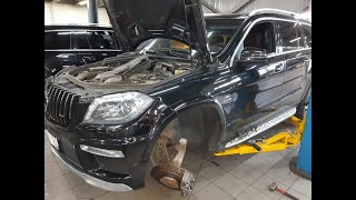 Ремонт Мерседес ML, GL, GLE - W164.W166.Repair of Mercedes ML, GL, GLE, replacement of anther.