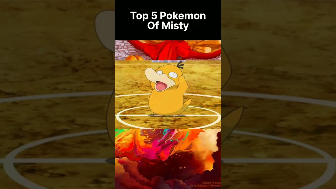 Top 5 Pokemon Of Misty 