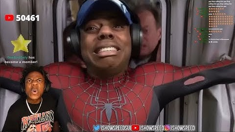 Speed reacts on if ishowspeed was in spider man-2.