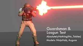 Guardsman and Lasgun test (Warhammer 40k animation)