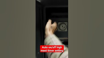 high mast auto on/off setting.