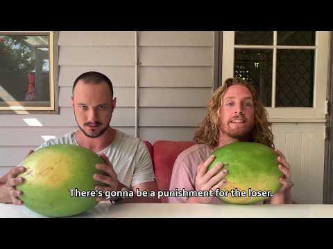 Watermelon Head Butt Challenge!