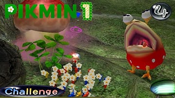Pikmin 1 HD Challenge Mode 4 - The Distant Spring