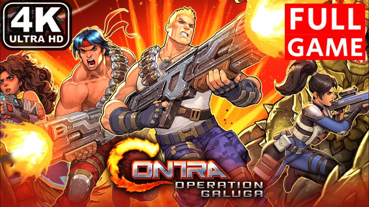 Contra Operation Galuga Full Gameplay Walkthrough Longplay 4K Ultra HD ...