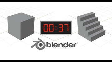 Model Stairs In Blender 2.8 Within 37 Seconds - Beginner Tutorial