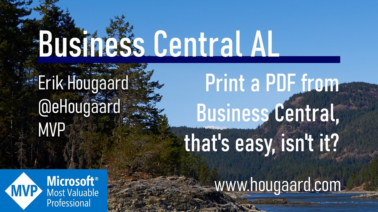 Print a PDF from Business Central, that's easy, isn't it?