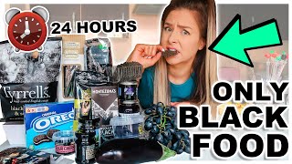 I Ate Only Black Food For 24 Hours