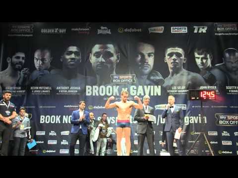 Watch: Kell Brook vs Frankie Gavin weigh-in