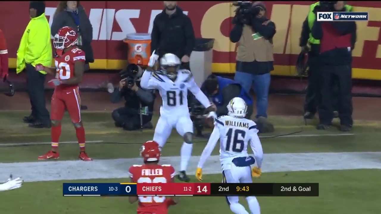 pprf Every Mike Williams Play From 2018 Week 15 vs Kansas City
