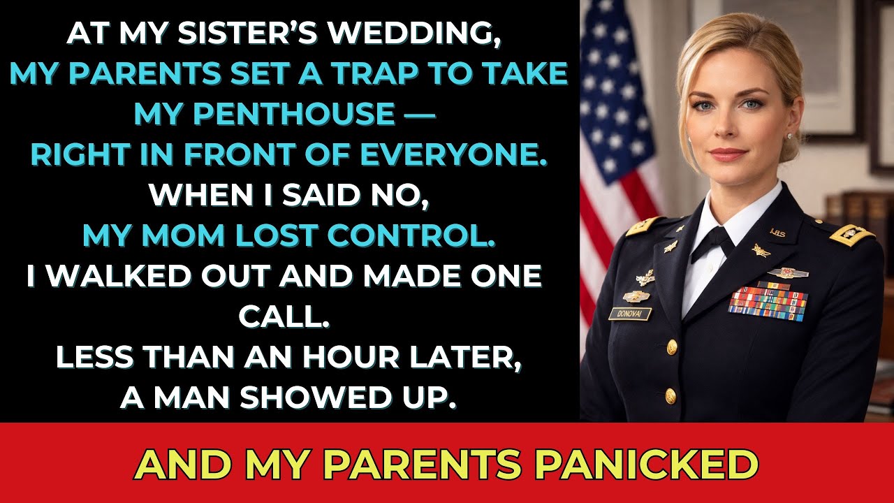 At My Sister’s Wedding, My Parents Set a Trap to Steal My Penthouse —They Never Expected My Reaction