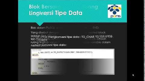 Praktikum 1 - Pendahuluan PL/SQL