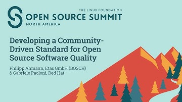 Developing a Community-Driven Standard for Open Source Software... Philipp Ahmann & Gabriele Paoloni