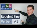 Regelmäßige (Schwache) Verben - Konjugation - Beispiele und Übungen - Deutsch lernen A1