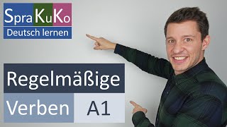 Regelmäßige (Schwache) Verben - Konjugation - Beispiele und Übungen - Deutsch lernen A1