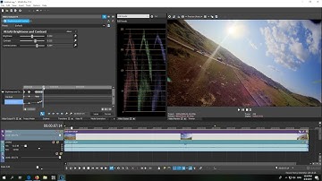 Color Correction in Vegas Pro 17 (Contrast, Keyframes, RGB parade)