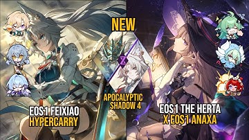 E0S1 Feixiao Hypercarry & E0S1 The Herta X E0S1 Anaxa | New Apocalyptic Shadow |Honkai Star Rail 3.5