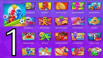 Stickman Party 234 Mini Games - Gameplay Walkthrough Part 1 (iOS, Android)