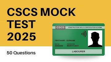 CSCS Mock Test 2025 | 50 Questions & Answers
