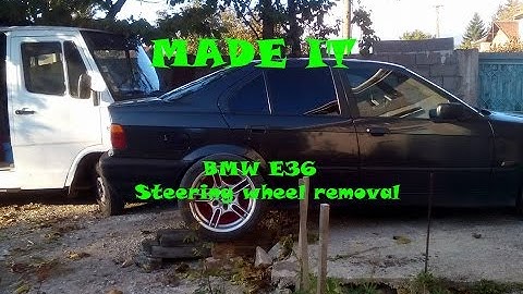 BMW e36 steering wheel without airbag removal