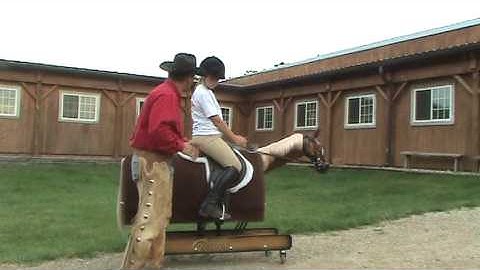CHA Riding Instructor Steve Lantvit English Lesson with the Equicizer