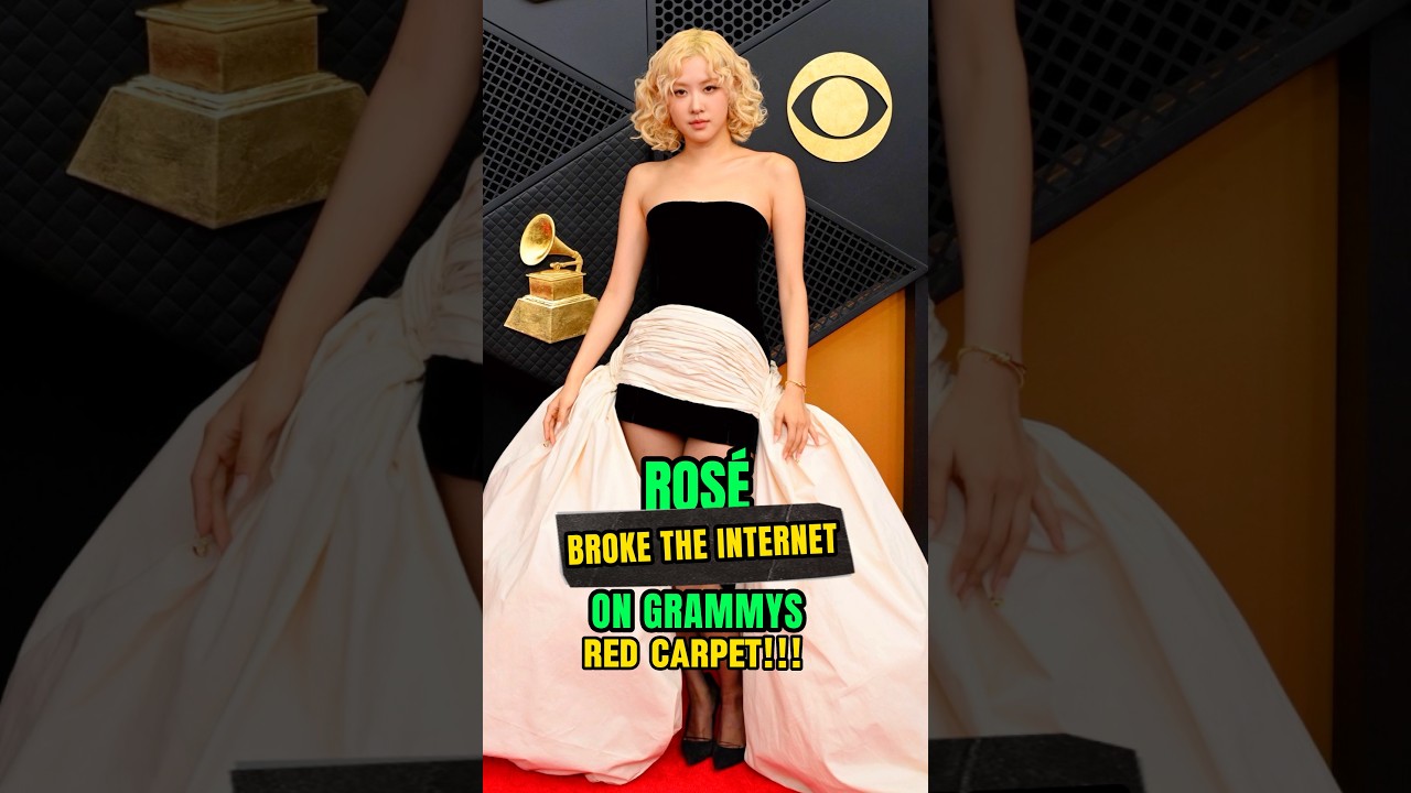 ROSÉ BROKE THE INTERNET on the GRAMMYs RED CARPET!!!😳🔥 #rose #shorts #kpop