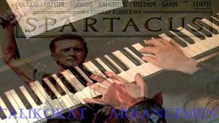 Video thumbnail of "Love Theme - Spartacus (1960) - Piano"