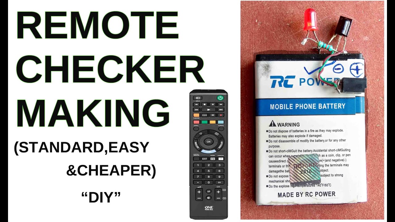 remote checker making(easy,standard&cheaper) - YouTube